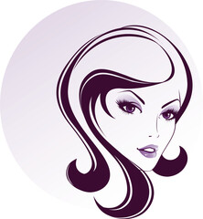 Beautiful girl, vector