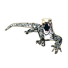 sketch of lizard with transparent background