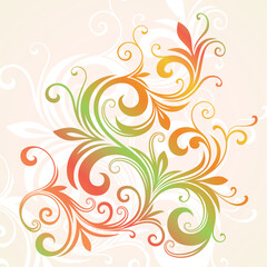 vector ornament In flower style