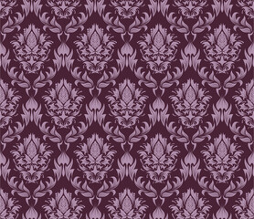 Damask seamless vector background.  For easy making seamless pattern just drag all group into swatches bar, and use it for filling any contours.