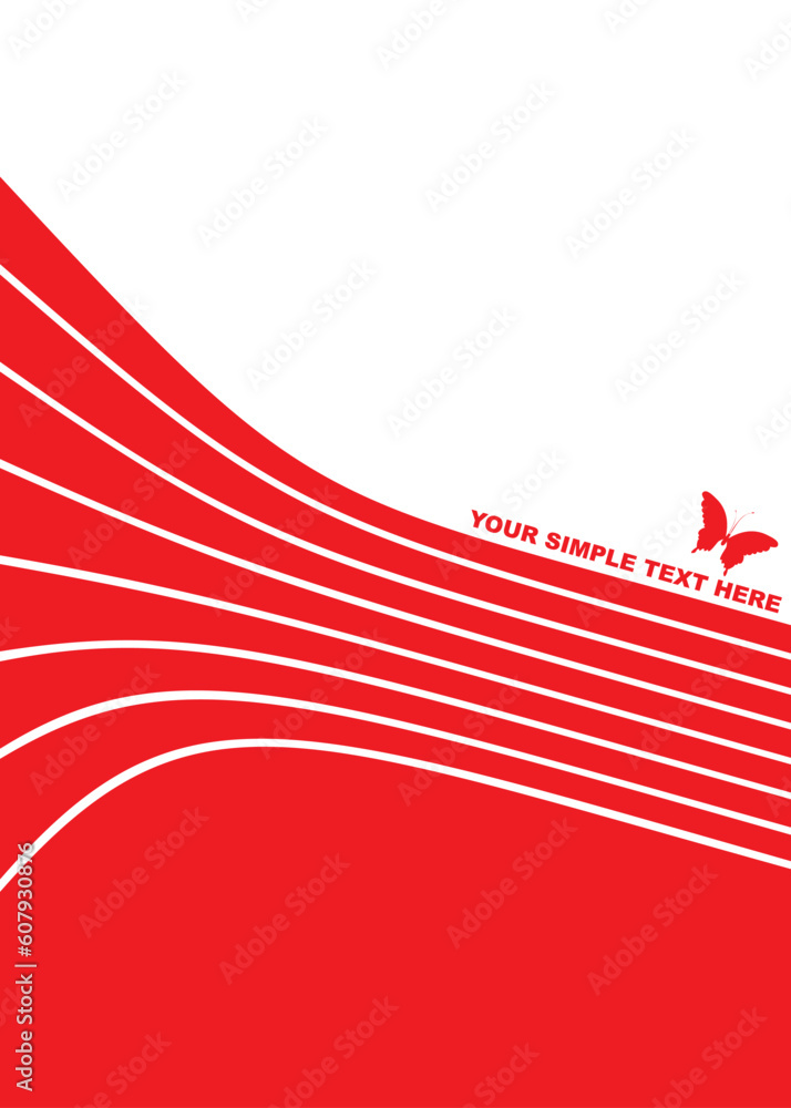 Poster abstract background / butterfly - easy to edit vector eps file