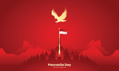 Pancasila Day Banner Hari Lahir Pancasila