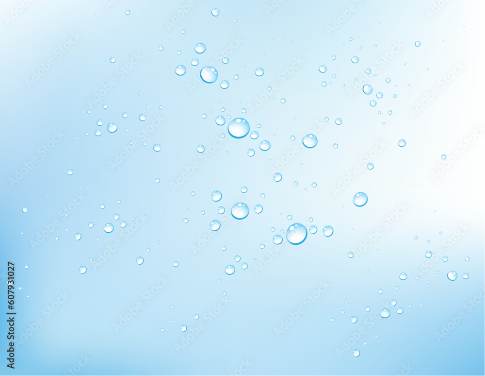 Poster vector water bubbles - easy to edit vector eps file