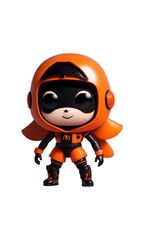 Fototapeta premium isolated object of cute kawaii character