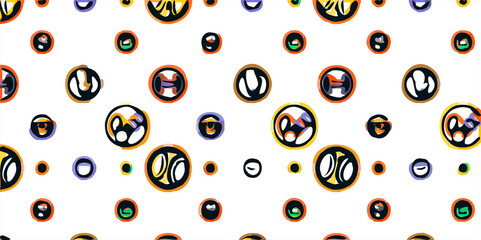 special emoji design for background with multiple expressions