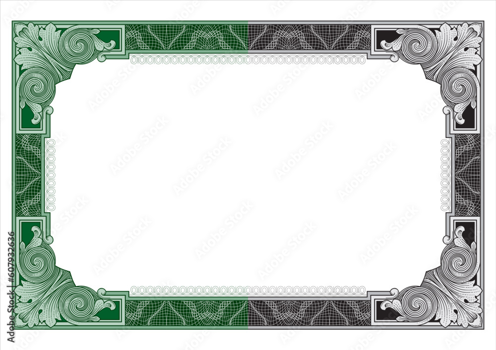 Poster secure design frame vector