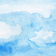 Hand Drawn Watercolor Sky