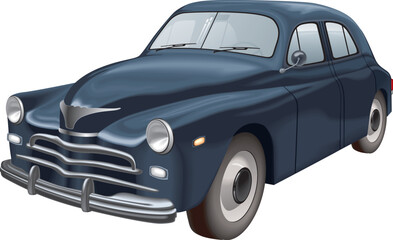 Retro car vector