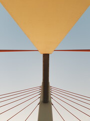 bridge over blue sky