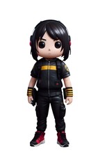 isolated object of cute character
