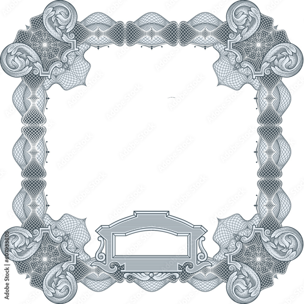 Poster secure design frame vector