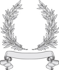 Laurel wreath vector © Designpics