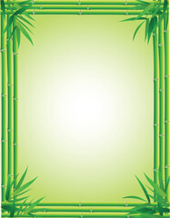 Fototapeta na wymiar Bamboo frame