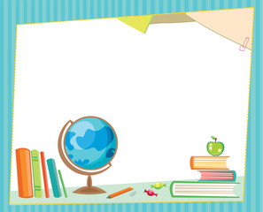 Back to school frame with space for your text