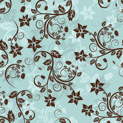 Seamless vector floral background for design use