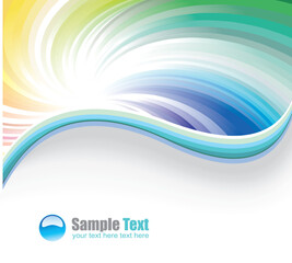 Abstract Rainbow Background for Business Brochure or Cover