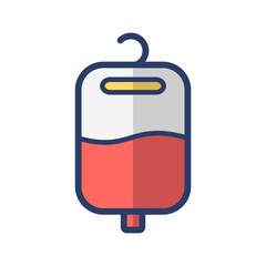 blood bag icon design vector template