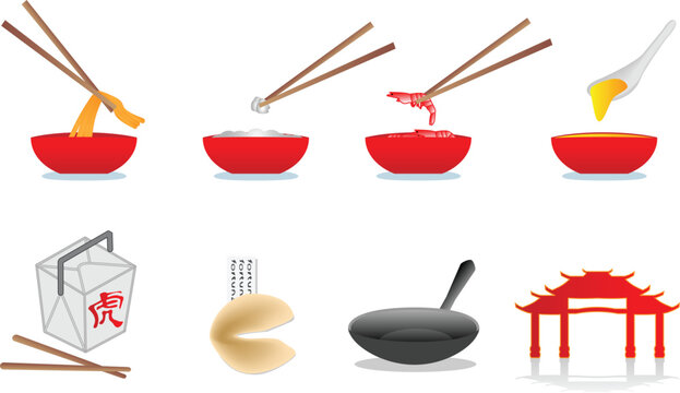 chinese food illustration