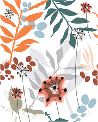 repeat floral background in easy colors