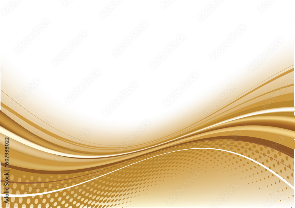Poster vector illustration of abstract techno background with dots and curved lines. great for backgrounds 