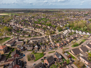 A Top View of the Town of Kaatsheuvel in the Netherlands