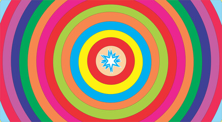 recurso gráfico, redondo, espiral, cores, vetor, ilustração