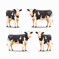Adorable cow illustrations that bring a sense of warmth and tranquility.