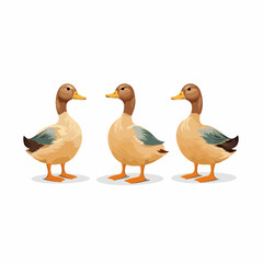 Cute duck illustrations that will add a delightful touch to your project.