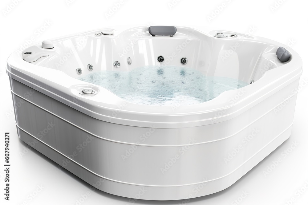 Poster jacuzzi isolated on white background. generated by ai.