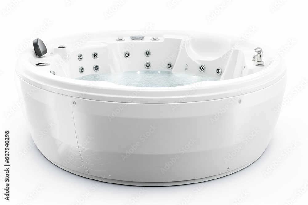 Poster jacuzzi isolated on white background. generated by ai.