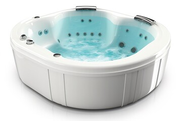 jacuzzi isolated on white background. Generated by AI.