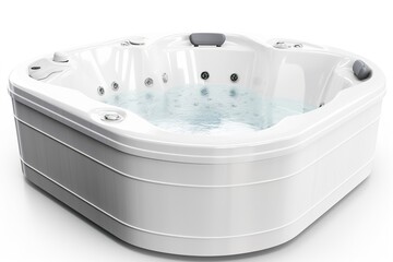 jacuzzi isolated on white background. Generated by AI.