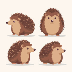 Vibrant hedgehog illustrations adding a splash of cuteness to any design.