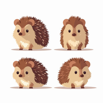 Vector hedgehog illustrations capturing their unique charm.
