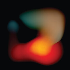 Black background with blurred fiery red orange glowing gradient colors