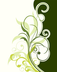 Floral background for design use. Vector illustration.