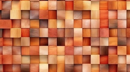 The background has cubic wood texture. (Generative AI)