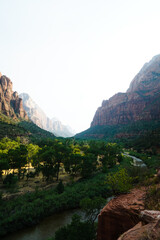 Fototapeta na wymiar Beautiful view inside Zion National Park