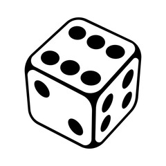 Playing dice illustration. Game craps image. Casino and betting background.