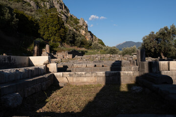 Fototapeta na wymiar delphi ancient city view at Greece 