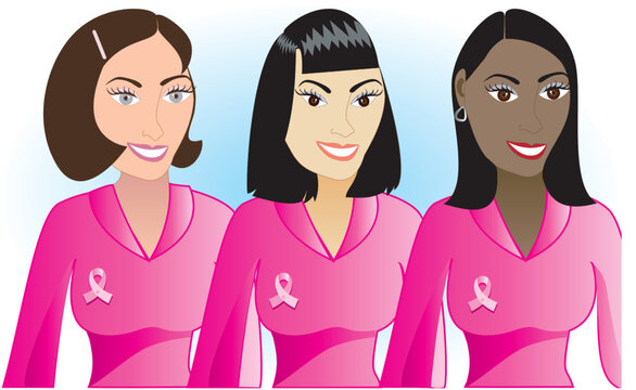 Vector Illustration for Breast Cancer awareness month.