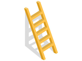 ladder isolated on white