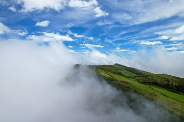 rainbow in the mountains