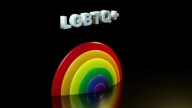 LGBT rainbow colors - dark background
