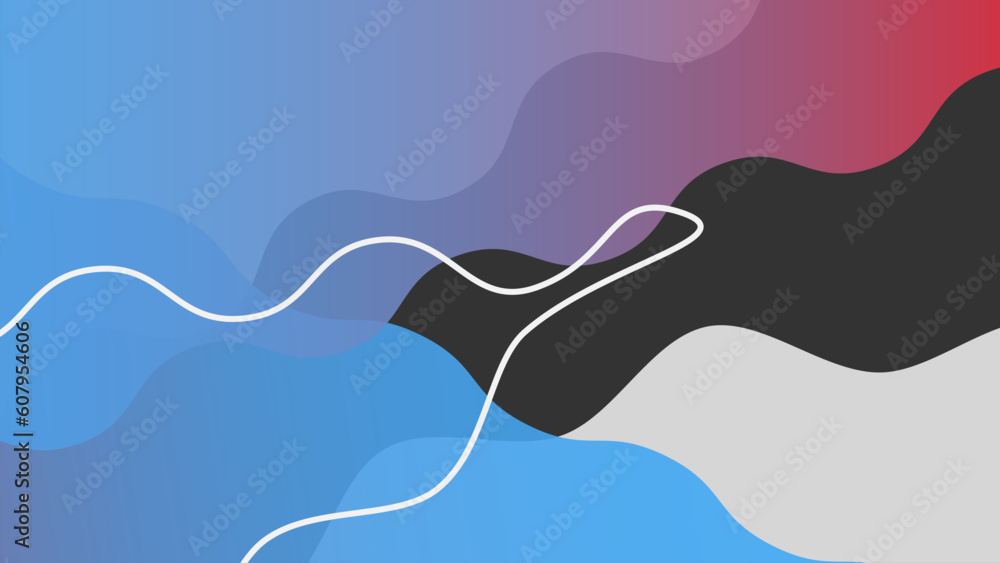 Aufkleber dynamic fluid wave abstract background