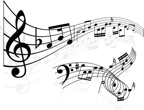 Music notes backgrounds
