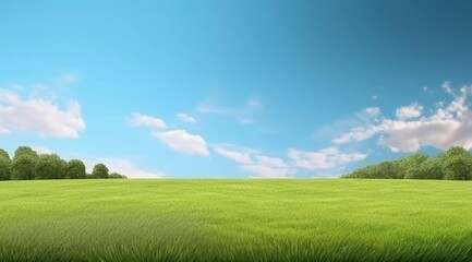 Obraz premium Scenery background for display products, items, content, information, landscape marketing advertising poster, AI generated