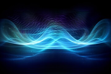 Psychic waves concept. Generative ai 