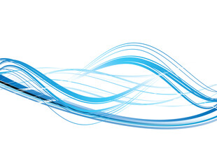 blue waves - vector background  - butterfly  - easy to edit vector EPS file