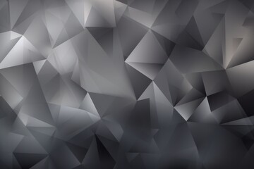 Fototapeta premium Abstract grey background with trianglar shapes, Generative ai